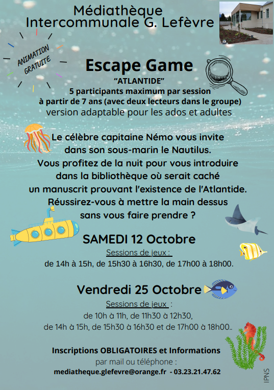 Affiche Escape Game'