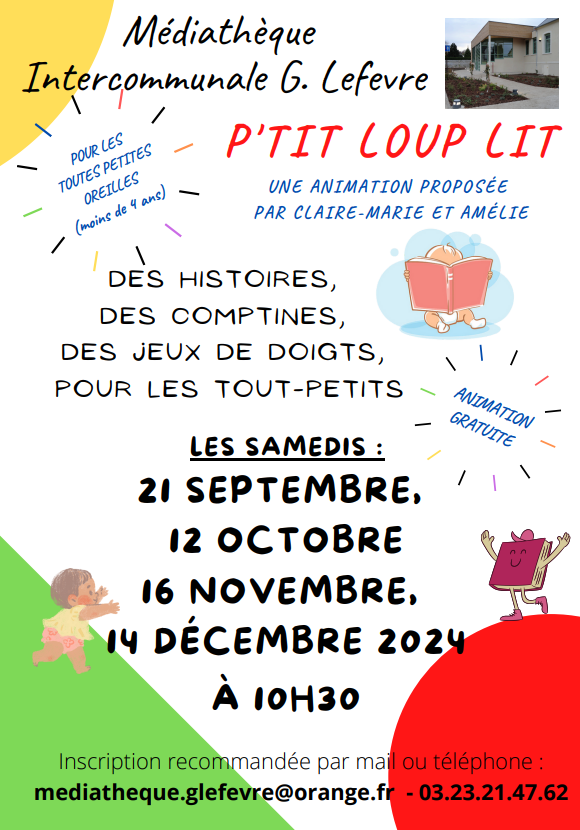 Affiche de petit loup lit'